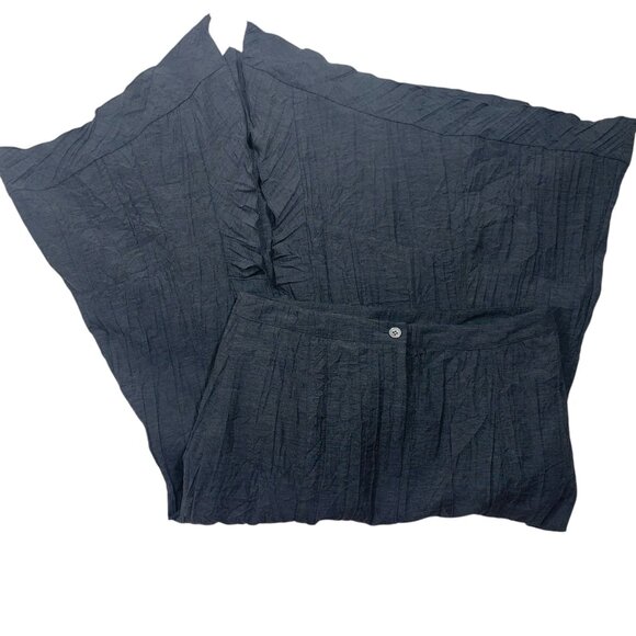 Asymmetrical textured skirt dark grey sz38  goth style ERIC ALEXANDRE - Picture 11 of 16